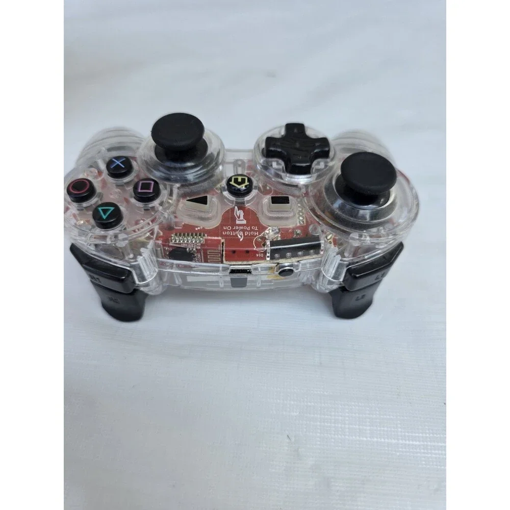 PDP Afterglow AP.2 Wireless PS3 Controller Clear Red LED PL-6322B No Dongle